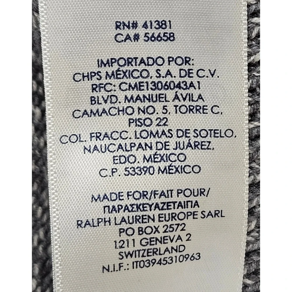 Chaps Ralph Lauren Gray Marled‎ Men's Classic Fit Crew Neck Sweater Size Large